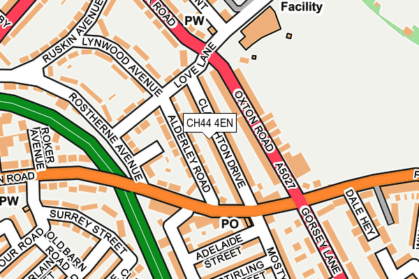 CH44 4EN map - OS OpenMap – Local (Ordnance Survey)