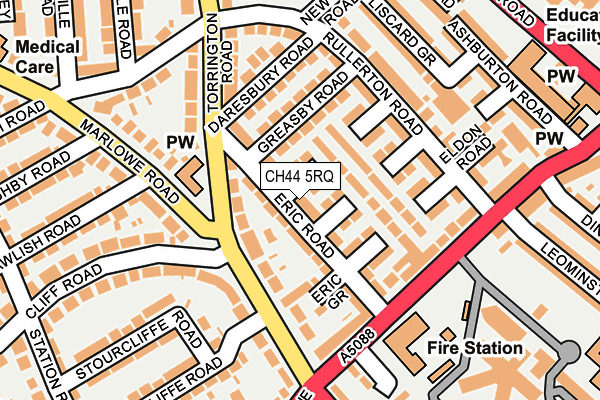 CH44 5RQ map - OS OpenMap – Local (Ordnance Survey)