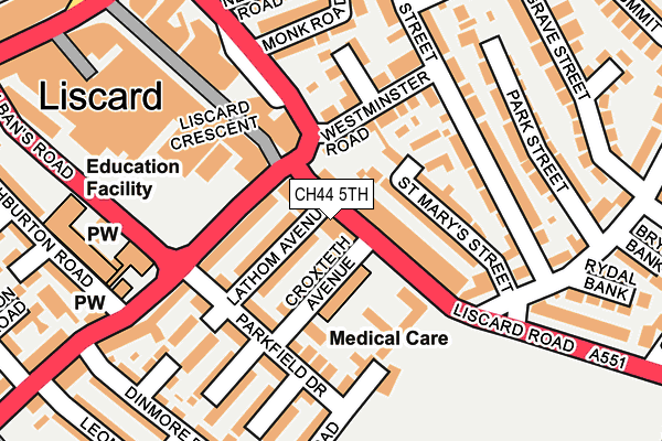 CH44 5TH map - OS OpenMap – Local (Ordnance Survey)