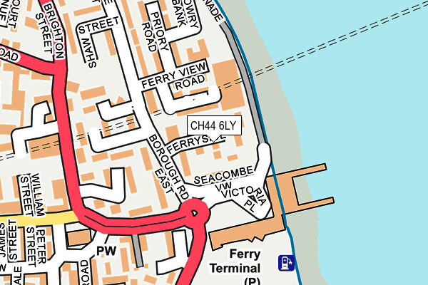 CH44 6LY map - OS OpenMap – Local (Ordnance Survey)