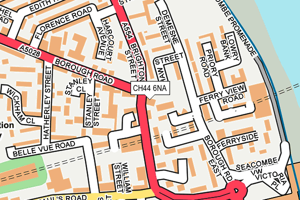 CH44 6NA map - OS OpenMap – Local (Ordnance Survey)