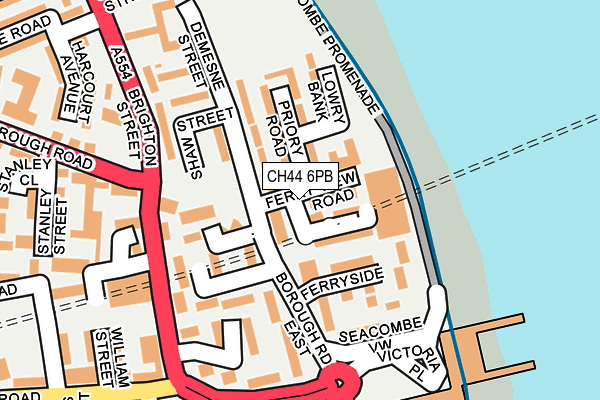 CH44 6PB map - OS OpenMap – Local (Ordnance Survey)