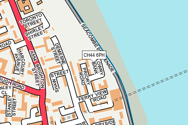 CH44 6PH map - OS OpenMap – Local (Ordnance Survey)