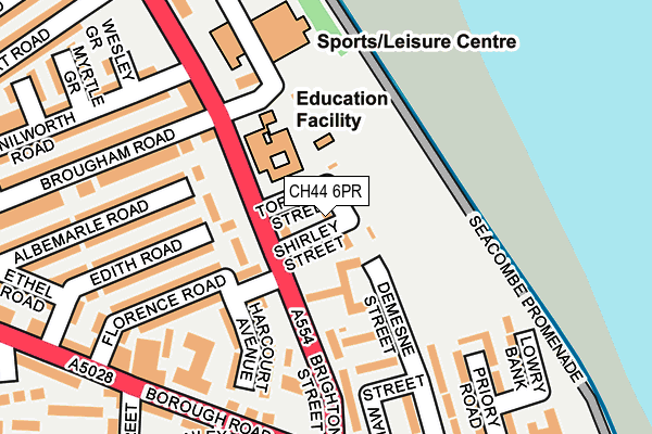 CH44 6PR map - OS OpenMap – Local (Ordnance Survey)