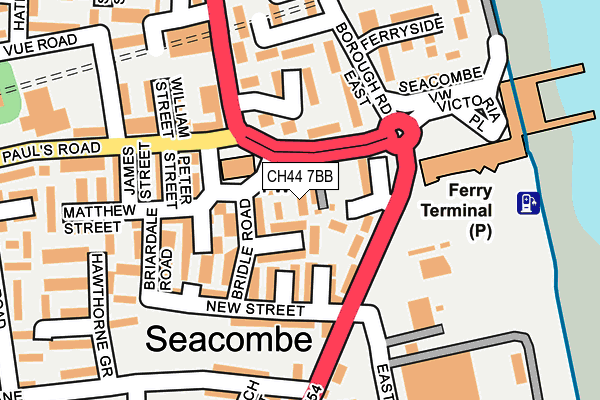 CH44 7BB map - OS OpenMap – Local (Ordnance Survey)