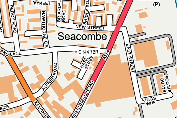 CH44 7BR map - OS OpenMap – Local (Ordnance Survey)