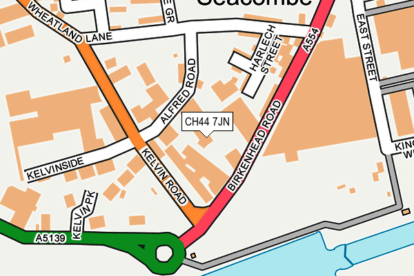 CH44 7JN map - OS OpenMap – Local (Ordnance Survey)