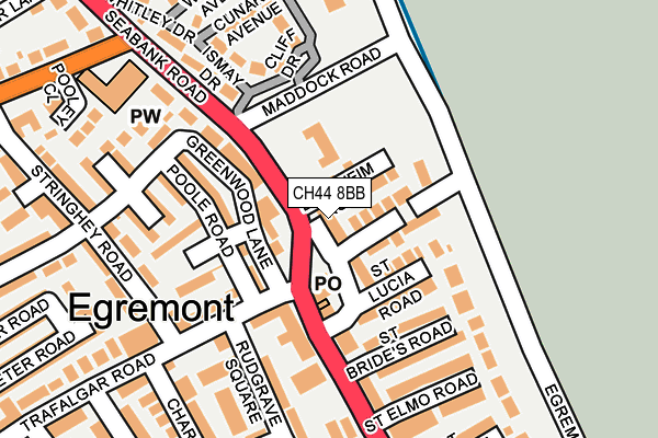 CH44 8BB map - OS OpenMap – Local (Ordnance Survey)