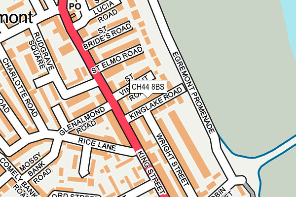 CH44 8BS map - OS OpenMap – Local (Ordnance Survey)