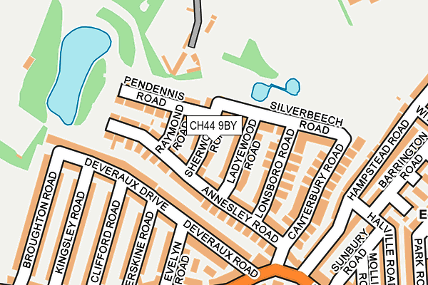 CH44 9BY map - OS OpenMap – Local (Ordnance Survey)