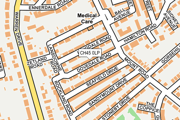 CH45 0LP map - OS OpenMap – Local (Ordnance Survey)