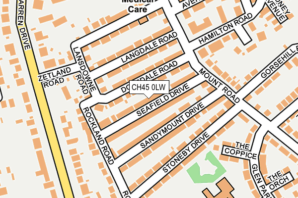 CH45 0LW map - OS OpenMap – Local (Ordnance Survey)