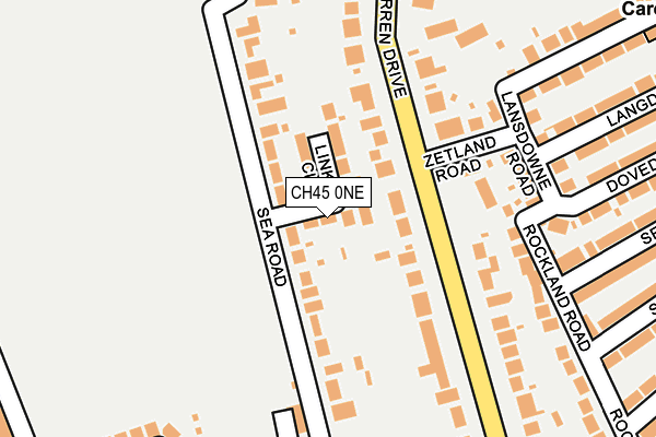 CH45 0NE map - OS OpenMap – Local (Ordnance Survey)