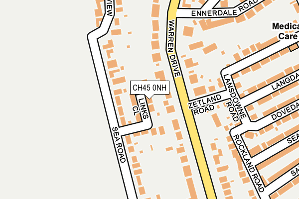 CH45 0NH map - OS OpenMap – Local (Ordnance Survey)