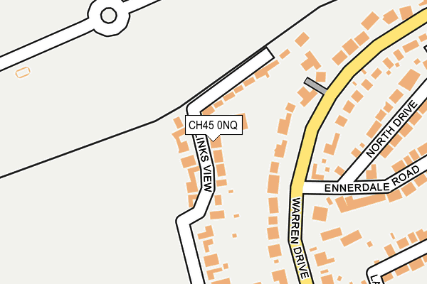 CH45 0NQ map - OS OpenMap – Local (Ordnance Survey)