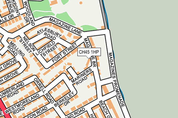 CH45 1HP map - OS OpenMap – Local (Ordnance Survey)