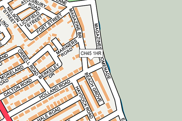 CH45 1HR map - OS OpenMap – Local (Ordnance Survey)