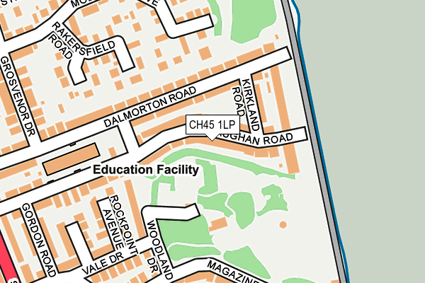 CH45 1LP map - OS OpenMap – Local (Ordnance Survey)