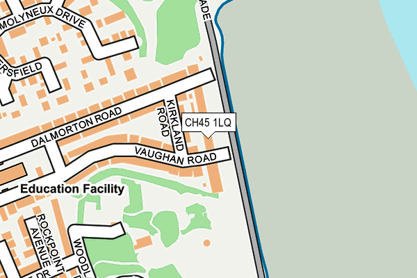 CH45 1LQ map - OS OpenMap – Local (Ordnance Survey)