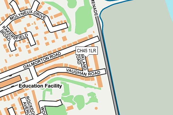 CH45 1LR map - OS OpenMap – Local (Ordnance Survey)