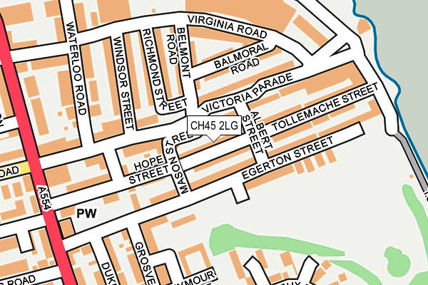 CH45 2LG map - OS OpenMap – Local (Ordnance Survey)