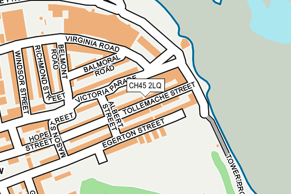CH45 2LQ map - OS OpenMap – Local (Ordnance Survey)