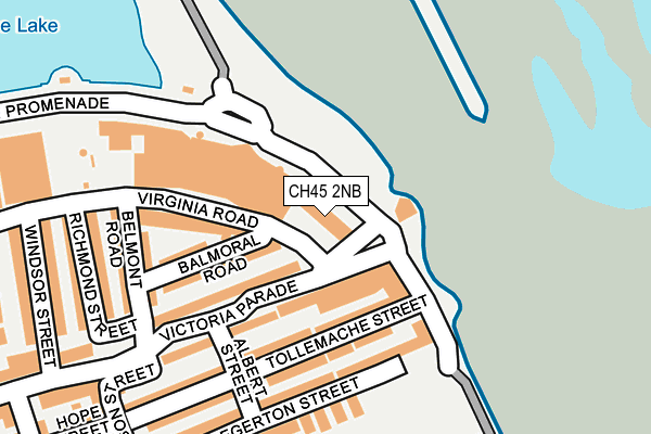 CH45 2NB map - OS OpenMap – Local (Ordnance Survey)