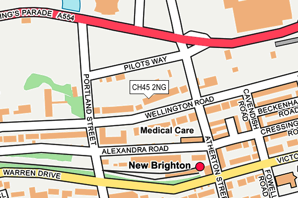 CH45 2NG map - OS OpenMap – Local (Ordnance Survey)