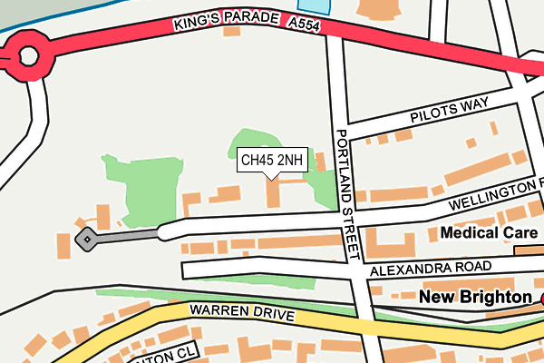 CH45 2NH map - OS OpenMap – Local (Ordnance Survey)
