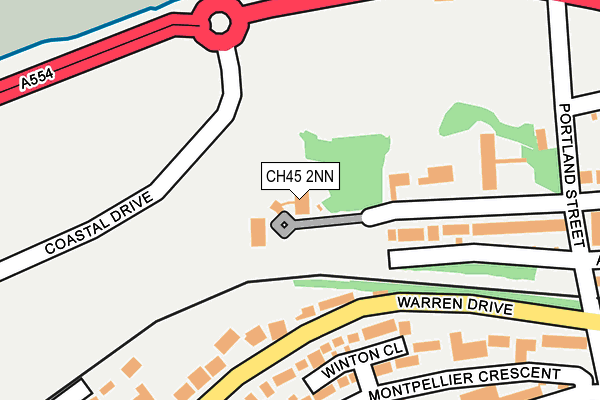 CH45 2NN map - OS OpenMap – Local (Ordnance Survey)
