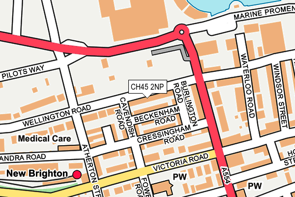 CH45 2NP map - OS OpenMap – Local (Ordnance Survey)