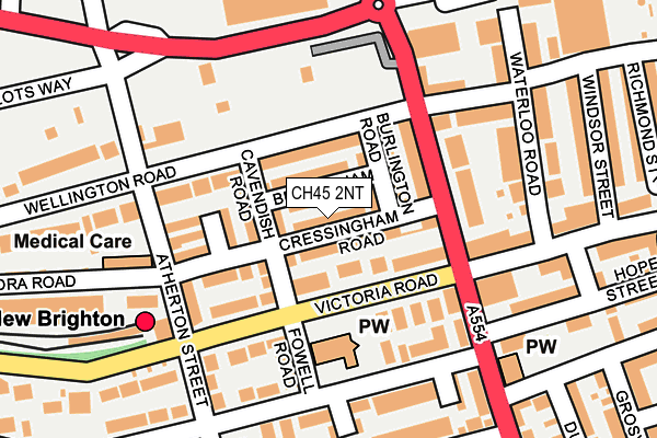 CH45 2NT map - OS OpenMap – Local (Ordnance Survey)