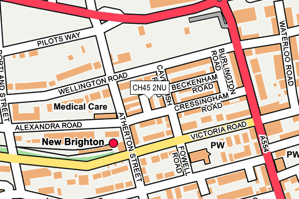 CH45 2NU map - OS OpenMap – Local (Ordnance Survey)