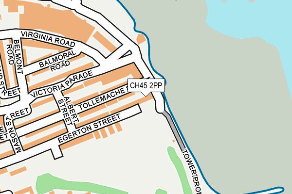 CH45 2PP map - OS OpenMap – Local (Ordnance Survey)