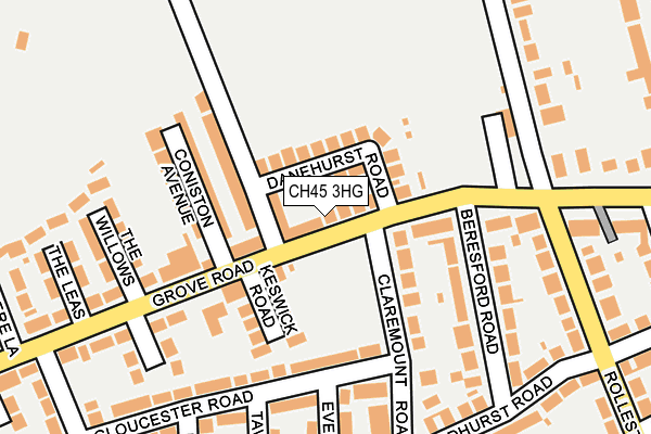 CH45 3HG map - OS OpenMap – Local (Ordnance Survey)