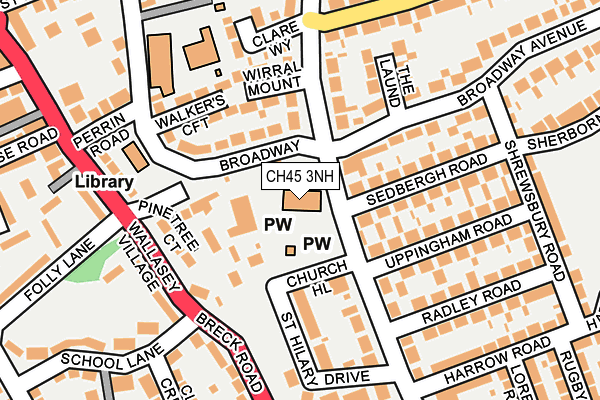 CH45 3NH map - OS OpenMap – Local (Ordnance Survey)