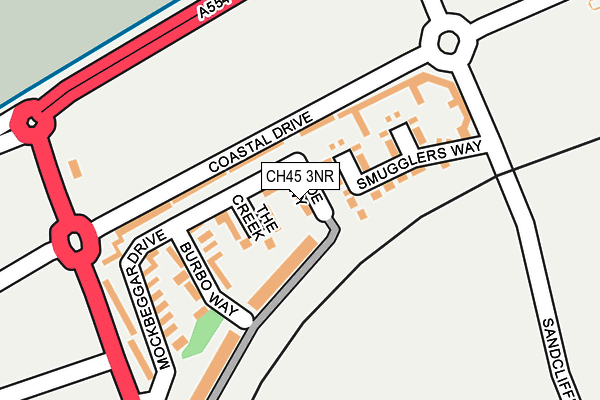 CH45 3NR map - OS OpenMap – Local (Ordnance Survey)