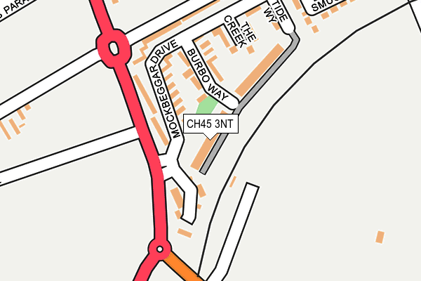 CH45 3NT map - OS OpenMap – Local (Ordnance Survey)