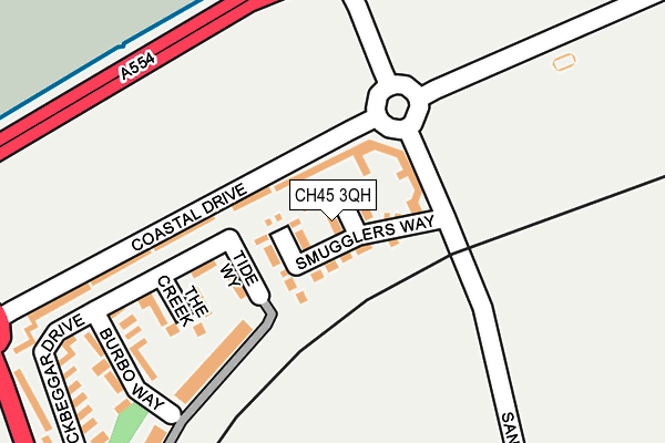 CH45 3QH map - OS OpenMap – Local (Ordnance Survey)