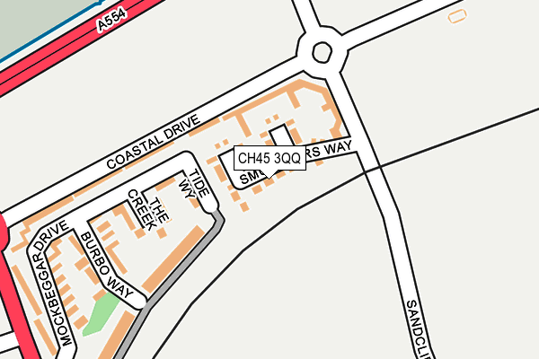 CH45 3QQ map - OS OpenMap – Local (Ordnance Survey)