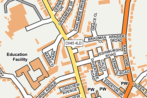 CH45 4LD map - OS OpenMap – Local (Ordnance Survey)