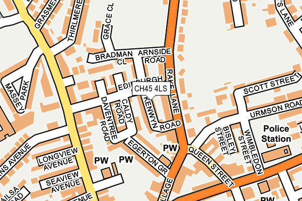 CH45 4LS map - OS OpenMap – Local (Ordnance Survey)