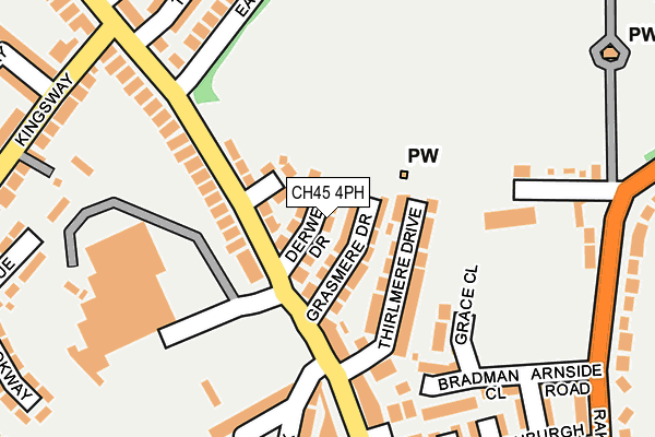 CH45 4PH map - OS OpenMap – Local (Ordnance Survey)