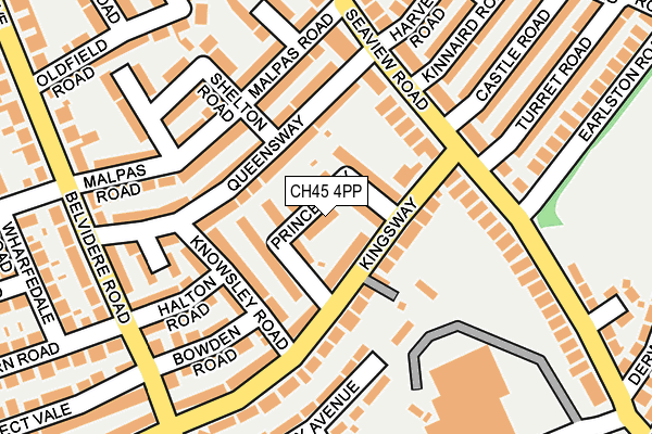 CH45 4PP map - OS OpenMap – Local (Ordnance Survey)