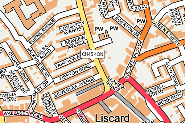 CH45 4QN map - OS OpenMap – Local (Ordnance Survey)