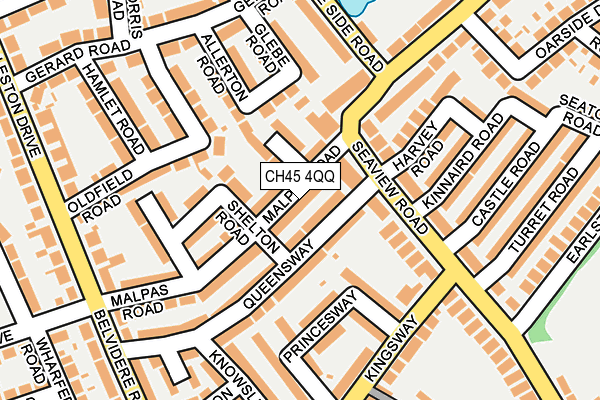 CH45 4QQ map - OS OpenMap – Local (Ordnance Survey)