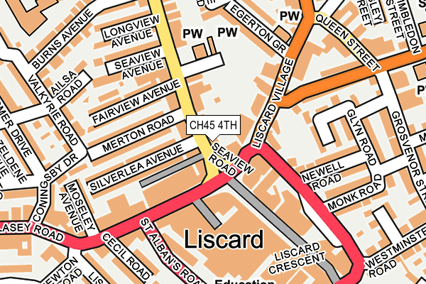 CH45 4TH map - OS OpenMap – Local (Ordnance Survey)