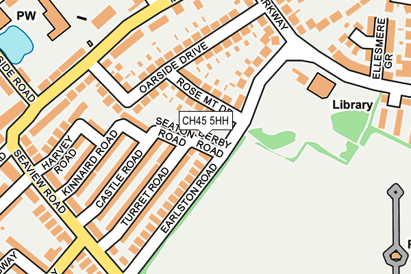 CH45 5HH map - OS OpenMap – Local (Ordnance Survey)