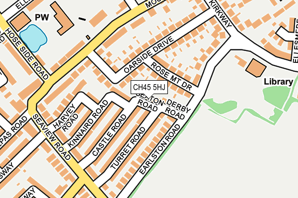 CH45 5HJ map - OS OpenMap – Local (Ordnance Survey)