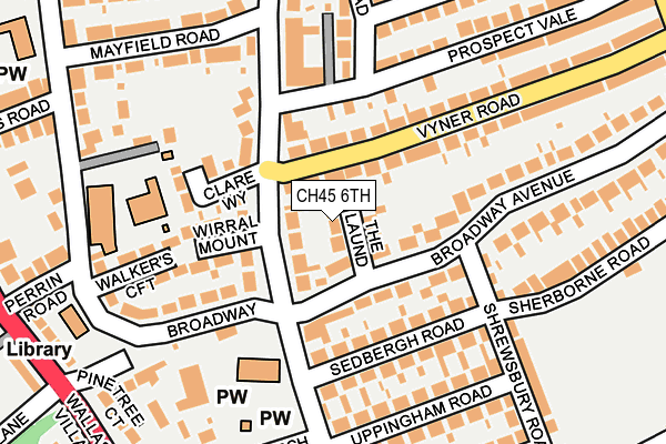 CH45 6TH map - OS OpenMap – Local (Ordnance Survey)